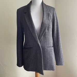 NWOT Old Navy Oversized Herringbone Blazer Single Breasted